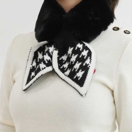 여자 겨울 목도리 라운딩 골프 넥워머 니트 머플러[WB