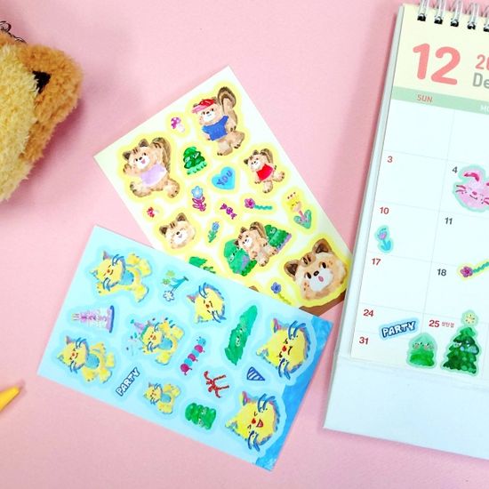 포코리프렌즈 스티커(4디자인 1세트)