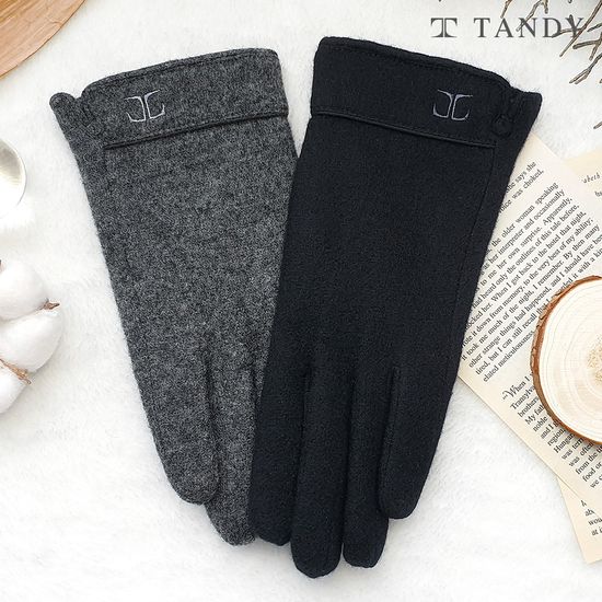 탠디 T로고자수 여성용 모장갑