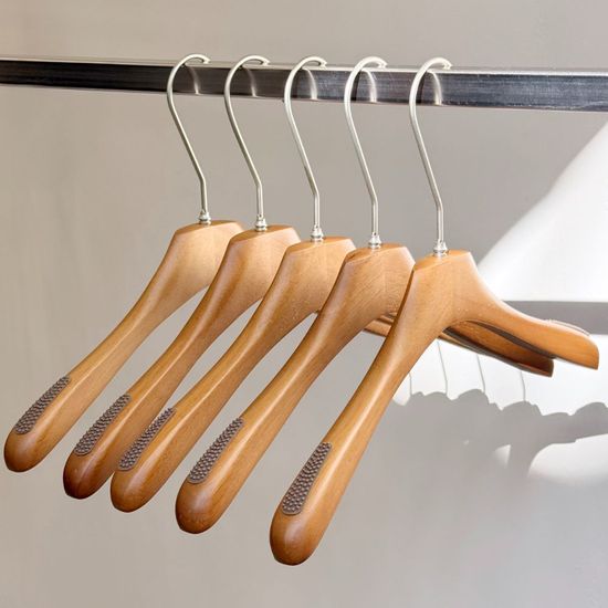 올지 헤리티지 원목 옷걸이 5P 논슬립 회전고리