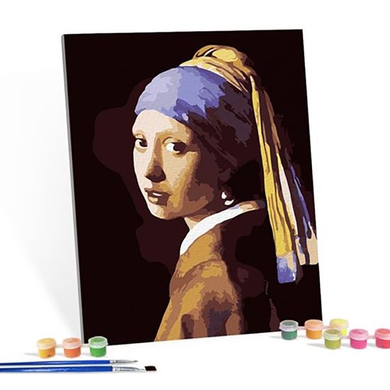 DIY 명화 그림그리기 세트 베르메르 진주귀걸이 40x50