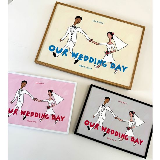 웨딩데이 포스터 OUR WEDDING DAY