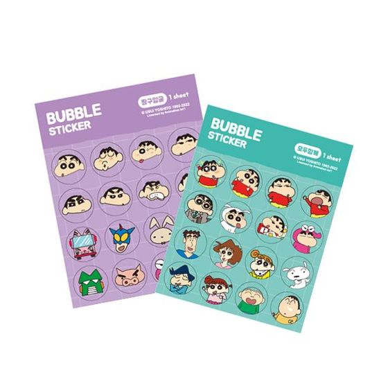 짱구는 못말려 버블 스티커(2종)