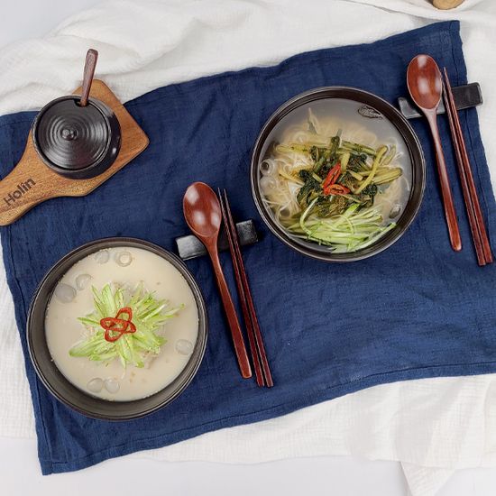 옹기종기 면기 2P + 수저세트