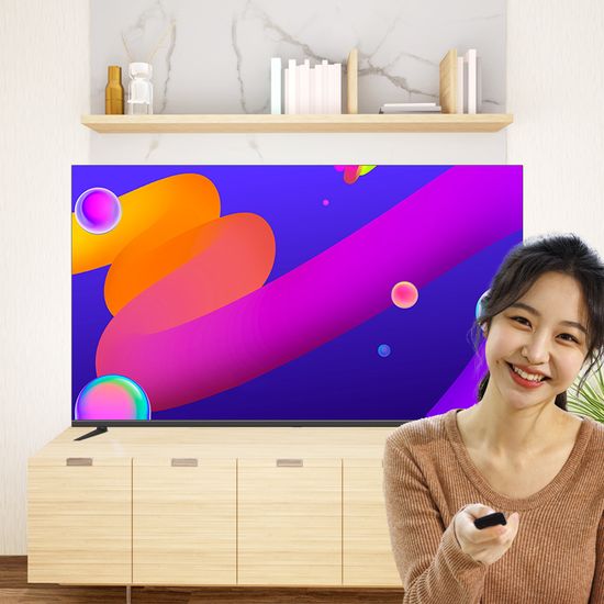 [에코비전] 4K UHD 광시야각 고화질 스탠드 55형 TV