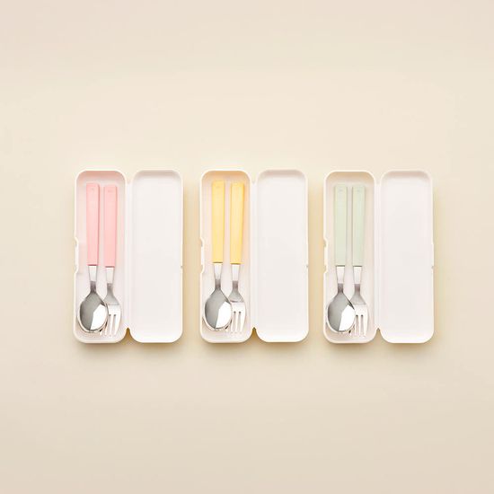 에디슨 2단계 스텐스푼포크케이스세트