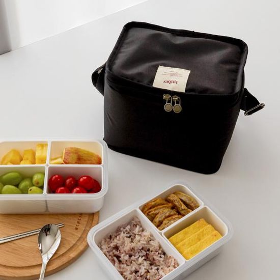 직장인 스퀘어 런치박스 보온보냉 도시락가방 보냉백