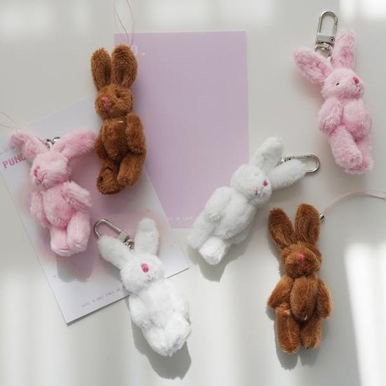 토끼 가방 고리 인형 키링 3color 열쇠고리 키홀더