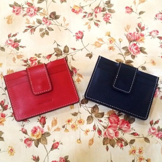 천연 소가죽 디태쳐블 카드지갑