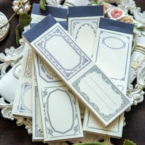 레트로 꽃시리즈 아트 핸드북 메시지 50매 