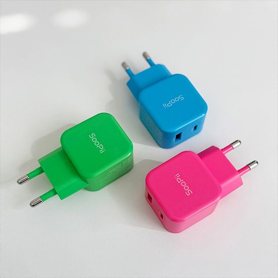 수피 비비드 컬러 USB A C타입 25W 듀얼 초고속충전기