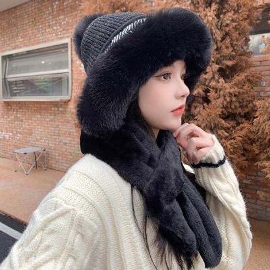 킬몽거 따듯 보들보들 겨울 털모자 후드머플러
