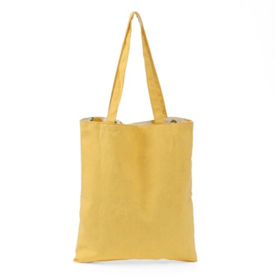 상큼 후르츠 양면 에코백 레몬 가벼운 숄더 천가방