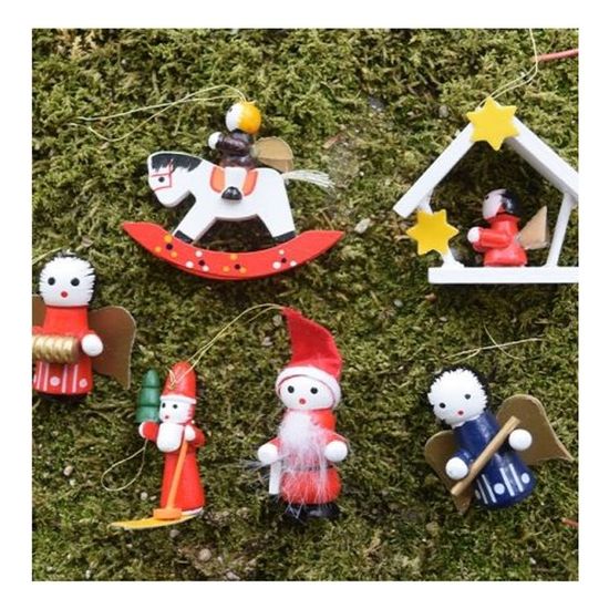 크리스마스 캐릭터 원목 트리 장식 소품(WD40B58)