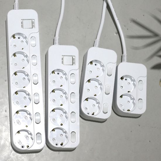 에스탭 국산 개별 스위치 과부하차단 멀티탭 6구