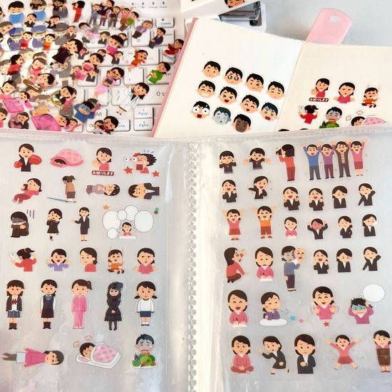 (12SET) 일본 감정 표현 표정 일상 스티커 다꾸