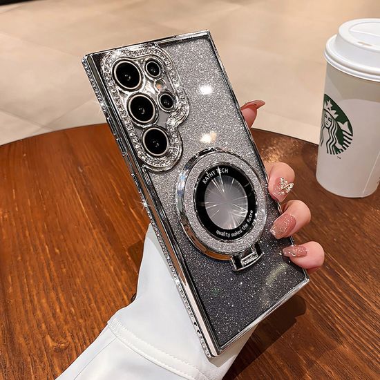 갤럭시 S24 S23 S22 큐빅 글리터 마그네틱 링 케이스