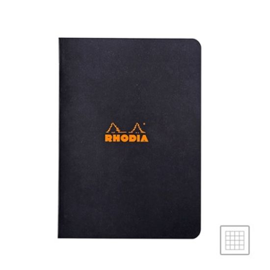 [로디아]클래식 스테플 노트 블랙 격자 A5.RD119183C