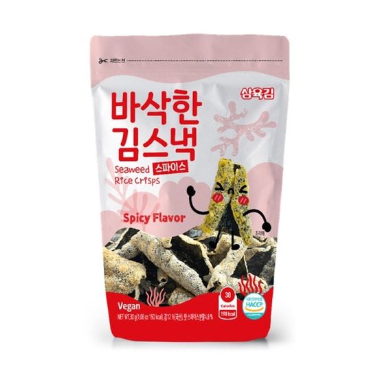 바삭한 김스낵 스파이시 30g X 25개입