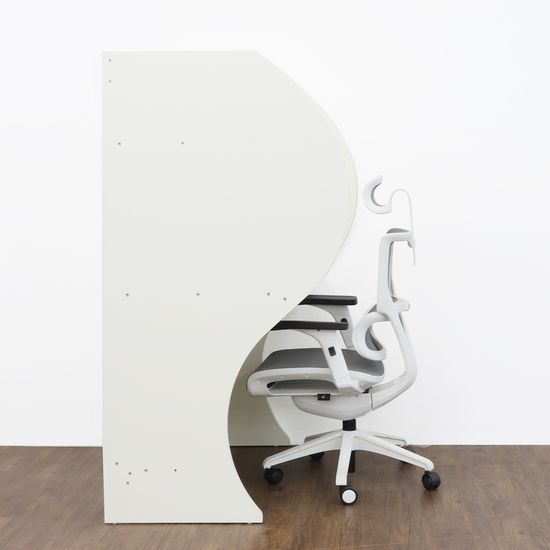 합격5호 와이드1000 독서실책상 크림화이트