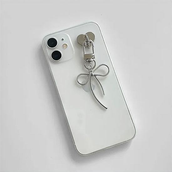 하트 핸드폰 부착 고리 키링 휴대폰 케이스 부착판 