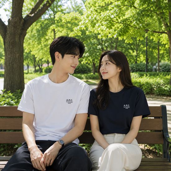 아페쎄 레이몬드 라운드 반팔티