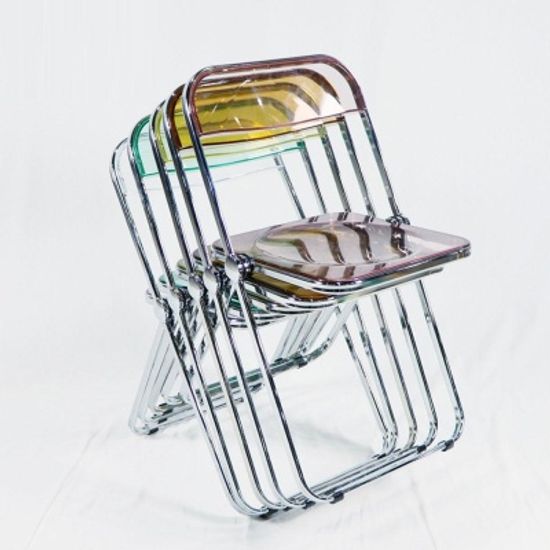 투명 접이식 의자 인테리어의자 투명의자 클리어 체어