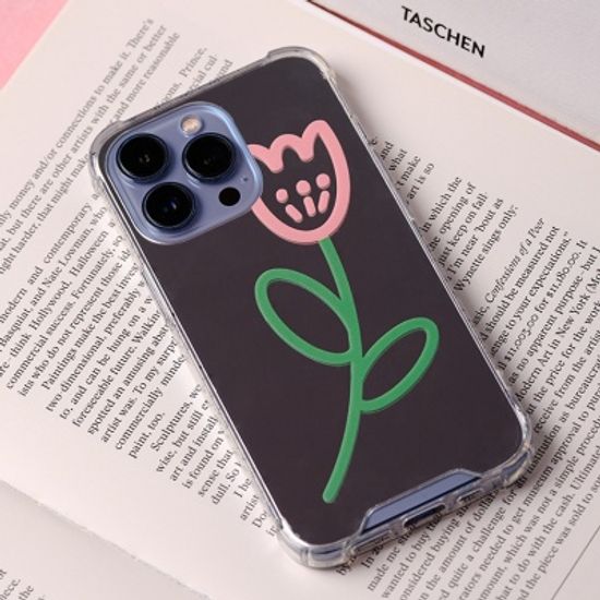 코우코우 아이폰13시리즈 글로시 플라워 패턴 케이스