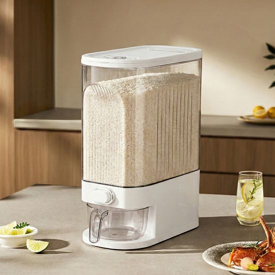 레토 원터치 쌀통 10KG 잡곡통 밀폐용 LAC-MR02