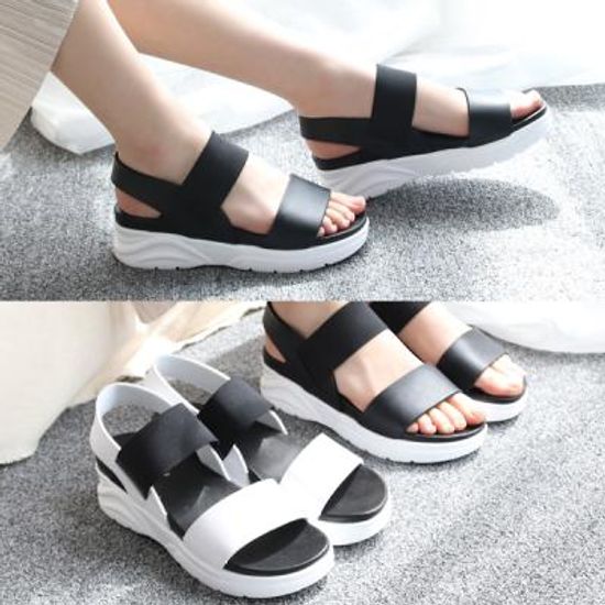 [애슬릿]발등 밴드 스트랩 여성 스포티 샌들