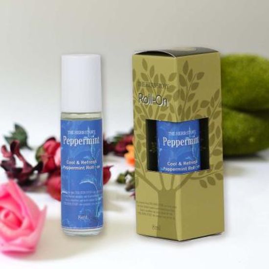 더허브스토리 아로마 마사지오일 롤온 페퍼민트 8ml