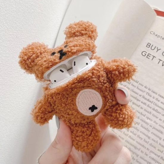 에어팟프로케이스 뽀글이 테디베어 털 433 브라운_PRO