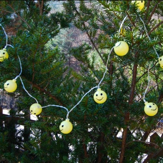 스마일 가랜드 LED 전구