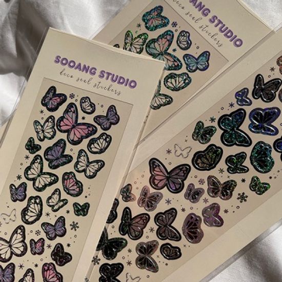 몽환나비 스티커 3종