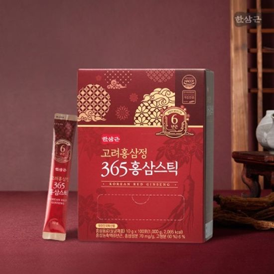 한삼근 고려홍삼정 365 홍삼스틱 100포 (+쇼핑백)