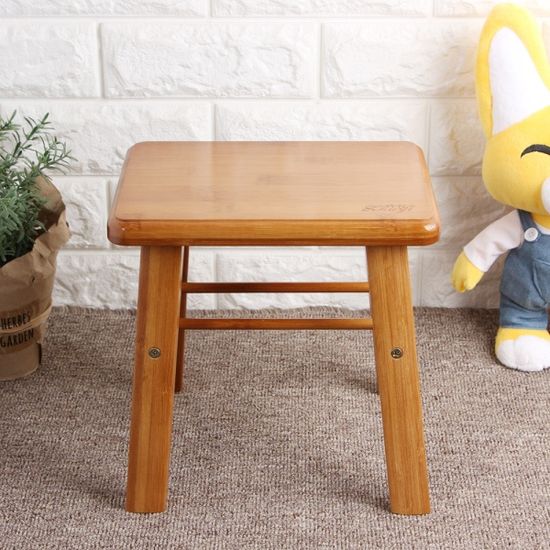 우드 내추럴 선반 보조의자/미니스툴 원목스툴 의자