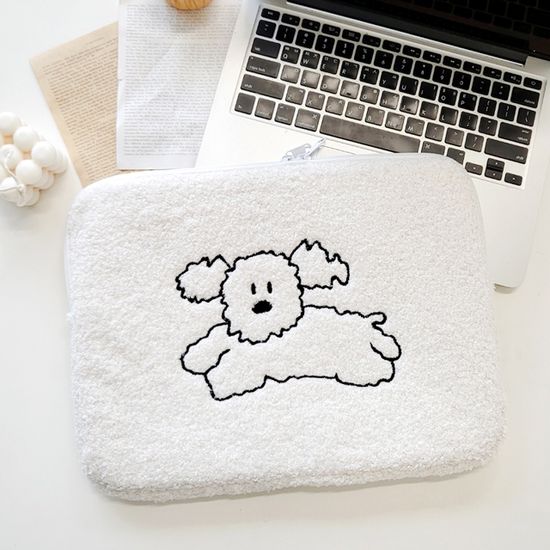 런댕댕 뽀글 아이패드 노트북 파우치 가방