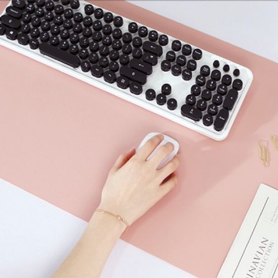 오피스 양면 심플 듀얼컬러 와이드 가죽 데스크 패드