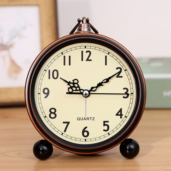 엔틱 인테리어 탁상 알람 시계 2colors