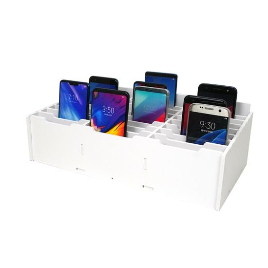 PH 학교 학원 핸드폰 카드 보관함 수납함 24칸 PVC