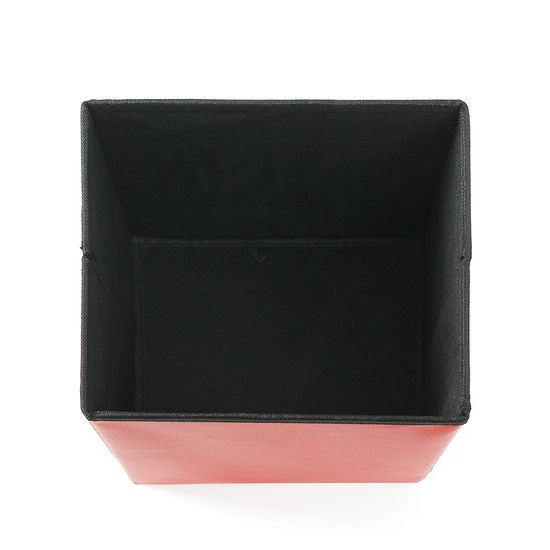 스툴스 인조가죽 수납의자(30cm) (레드) 보조의자