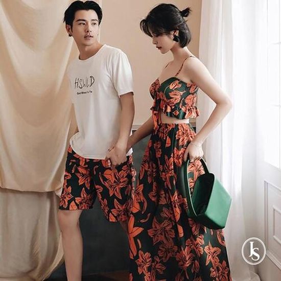 (당일출고/55~66반) 커플 수영복 여성 3pcs(WF2500A)