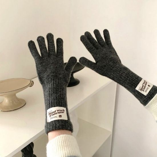 고급 핑거홀 장갑 니트장갑