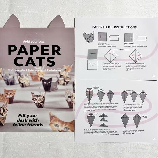 강아지 고양이 공룡 종이접기 키트 쓸데없는 만들기