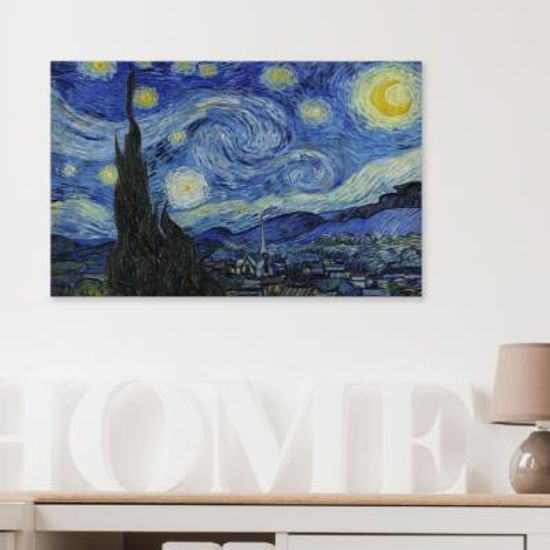 캔버스액자 명화 고흐 별이 빛나는밤 B타입 35x35cm