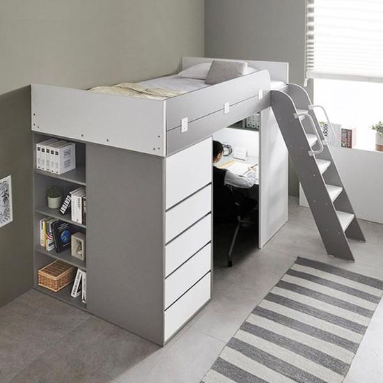 (특가) 하우스 수납서랍장 2층 벙커침대 매트포함