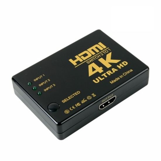3×1 HDMI 선택기 스위치 / 4K UHD 고해상도 LCIB218
