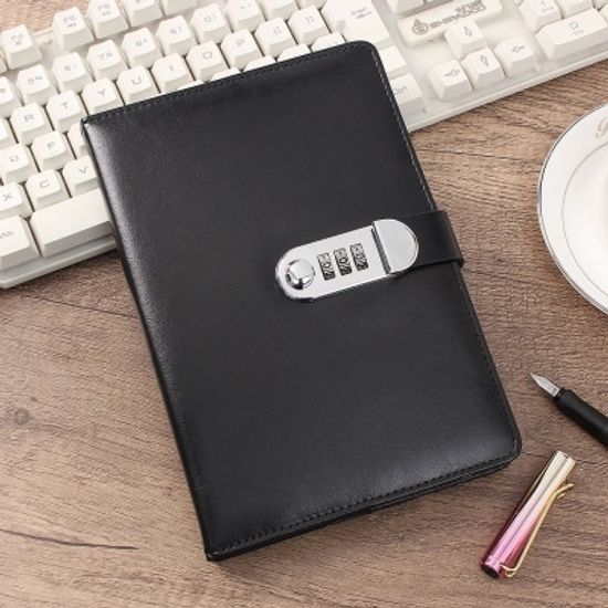 빈티지 비밀번호 다이어리형 노트(블랙) 업무 A5노트