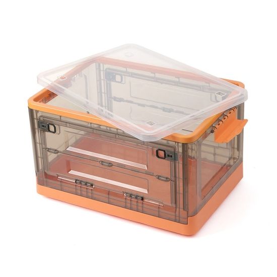 데일리홈 폴딩 리빙박스(52L) (오렌지+블랙) 옷수납함