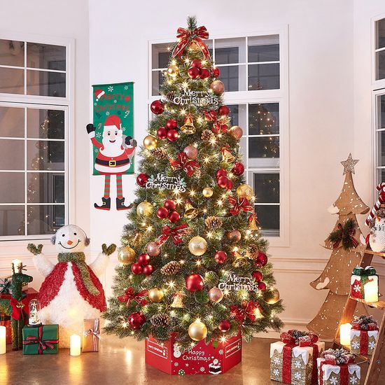 [도토로] 240cm 골든벨 뉴리얼 솔잎 눈꽃 트리풀세트(